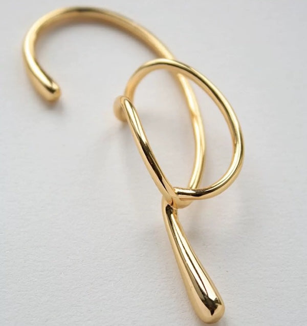 Wrap around earring Large ear cuff • LanLivia