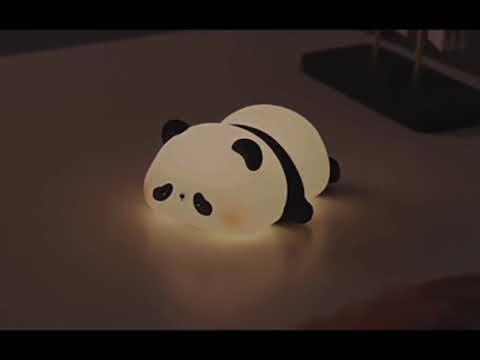 Panda Night Lamp – Soft Silicone Rechargeable Light