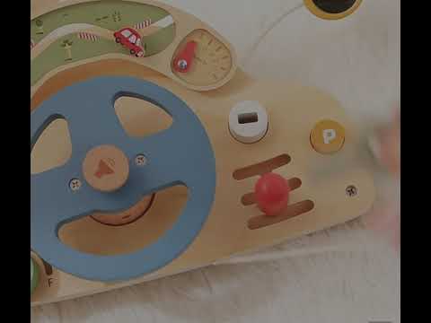 Wooden Steering Wheel Montessori Activity Toy