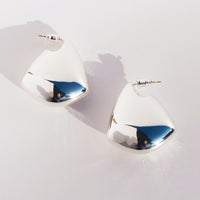 Geometric Drop Earrings-Gold n Silver