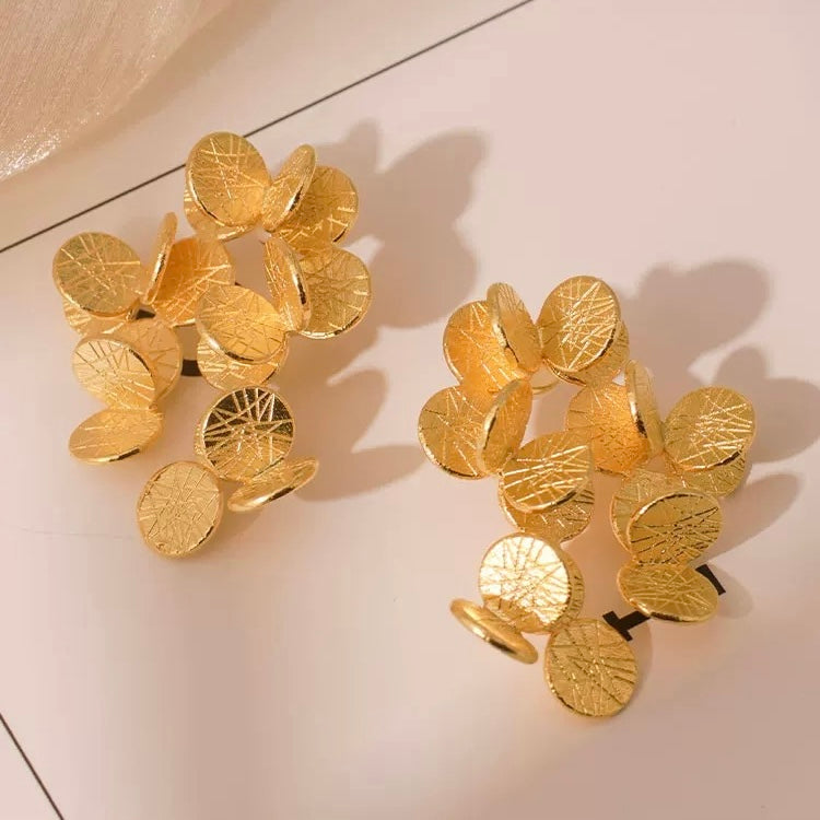 Elegant Flower Bouquet Earrings