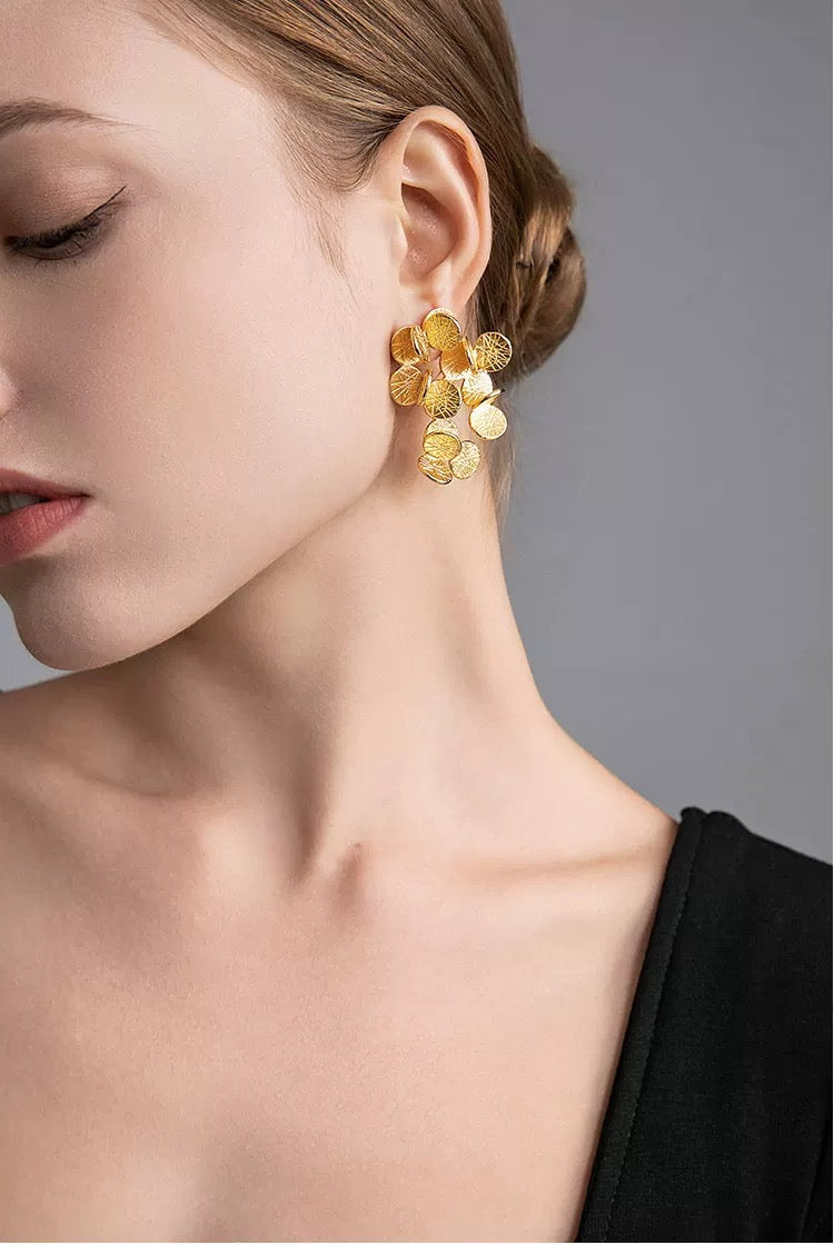 Elegant Flower Bouquet Earrings