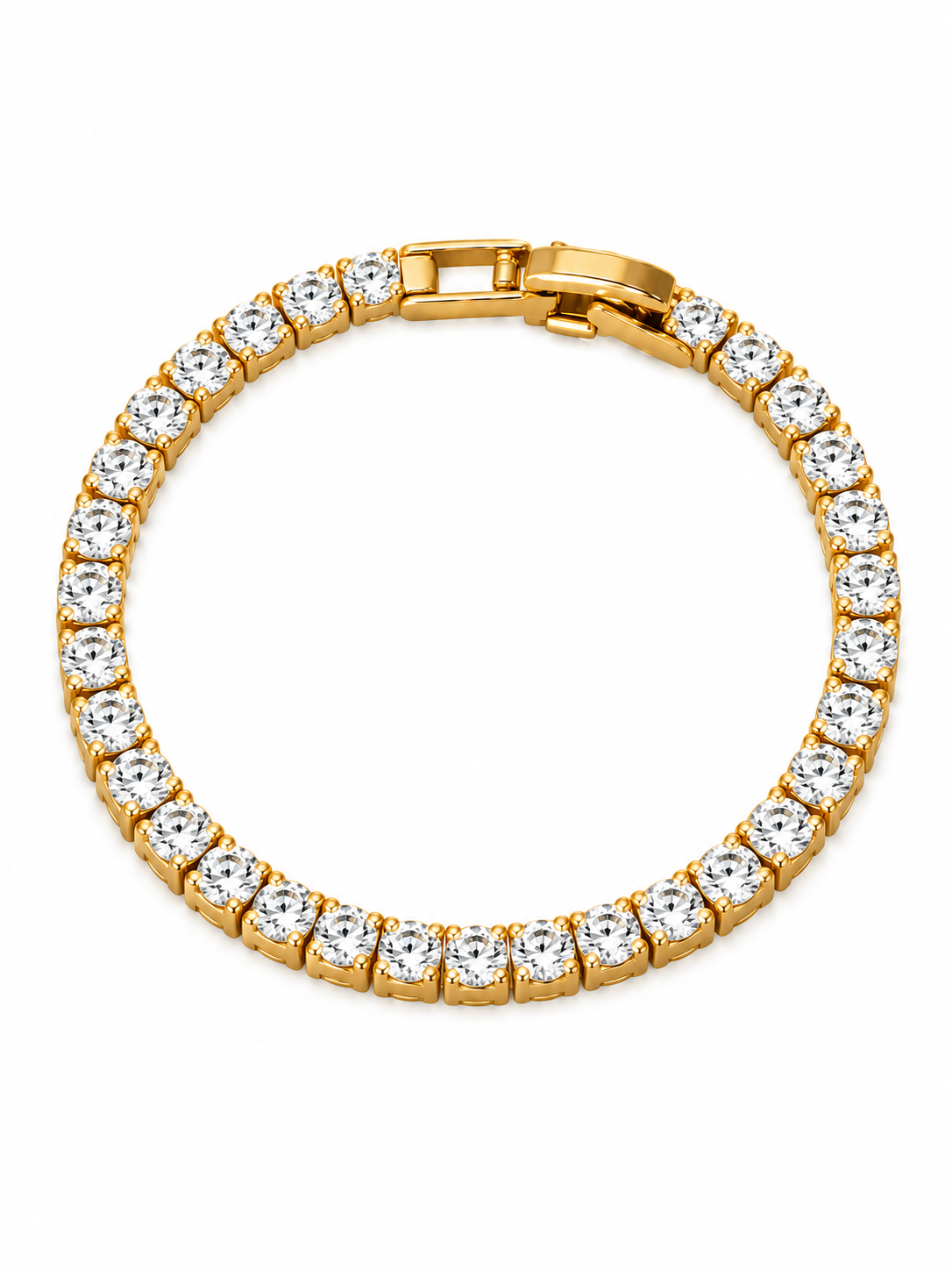 Timeless Diamond-Look Tennis Bracelet