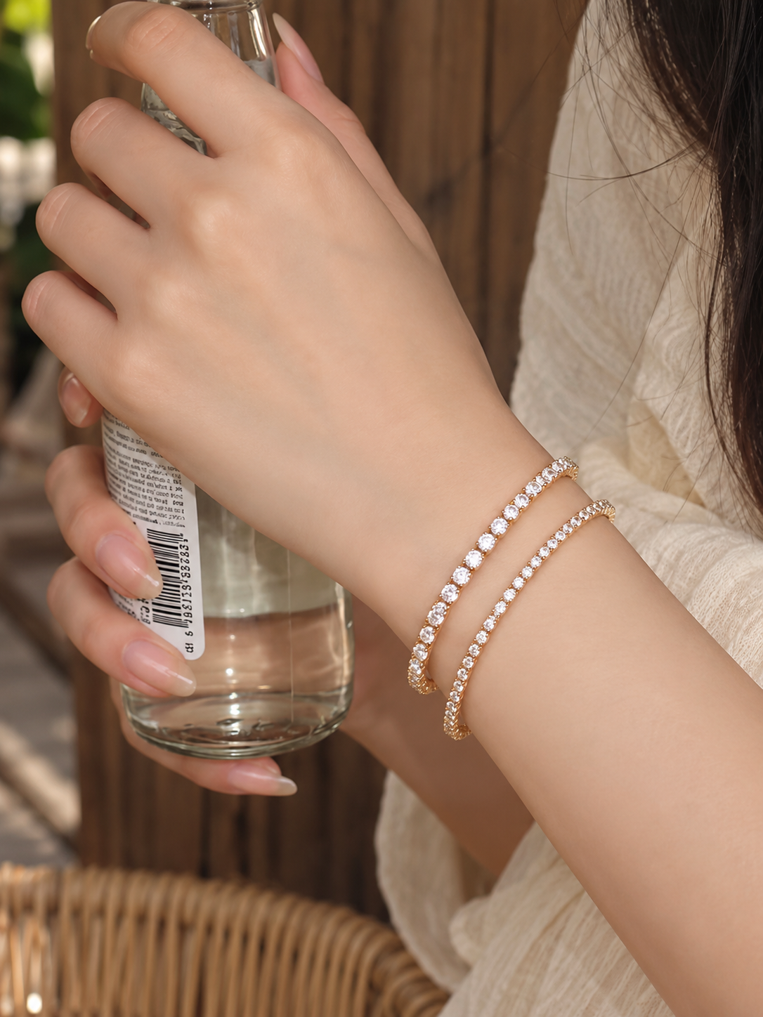 Timeless Diamond-Look Tennis Bracelet
