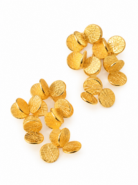 Golden Petal Bouquet Earrings