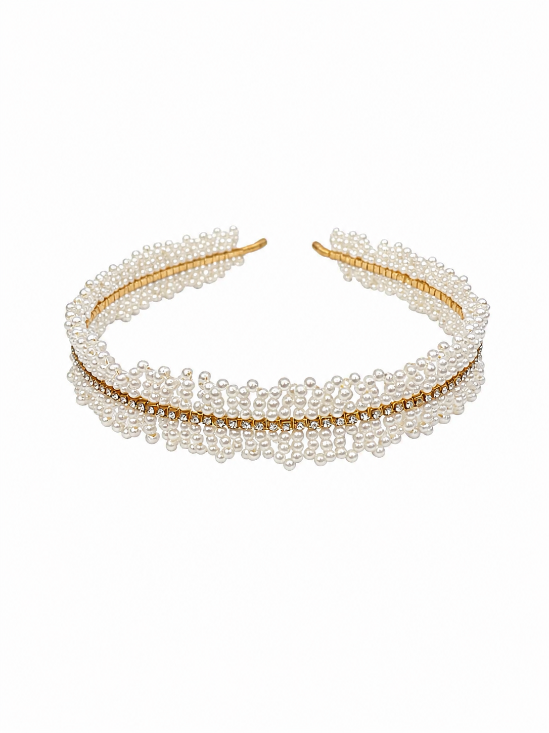 Handmade Delicate Pearls Headband