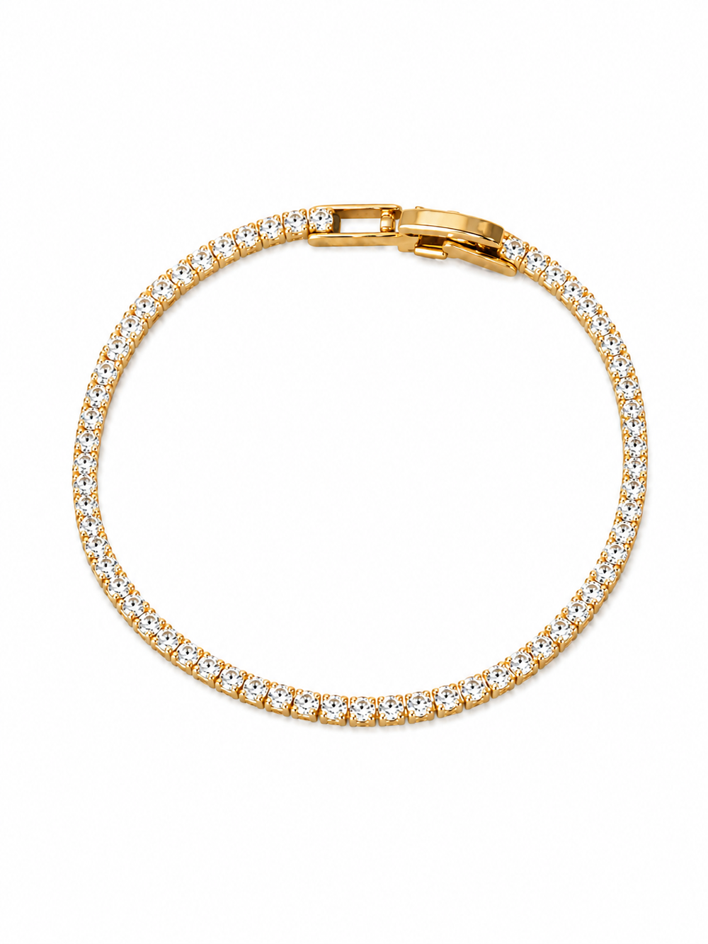 Timeless Diamond-Look Tennis Bracelet
