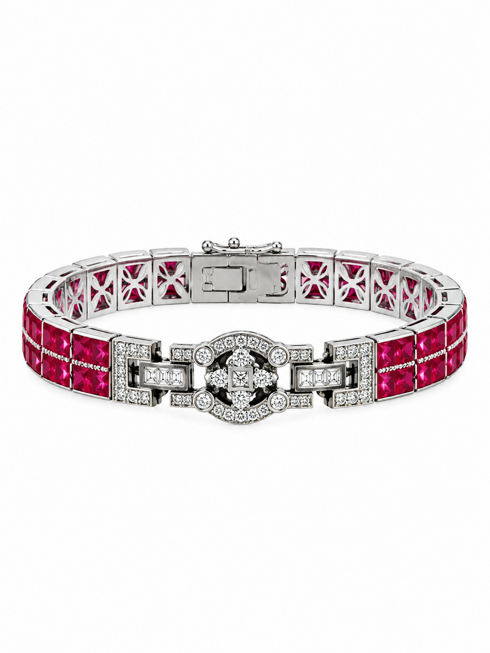 Heritage Ruby Art Deco Tennis Bracelet