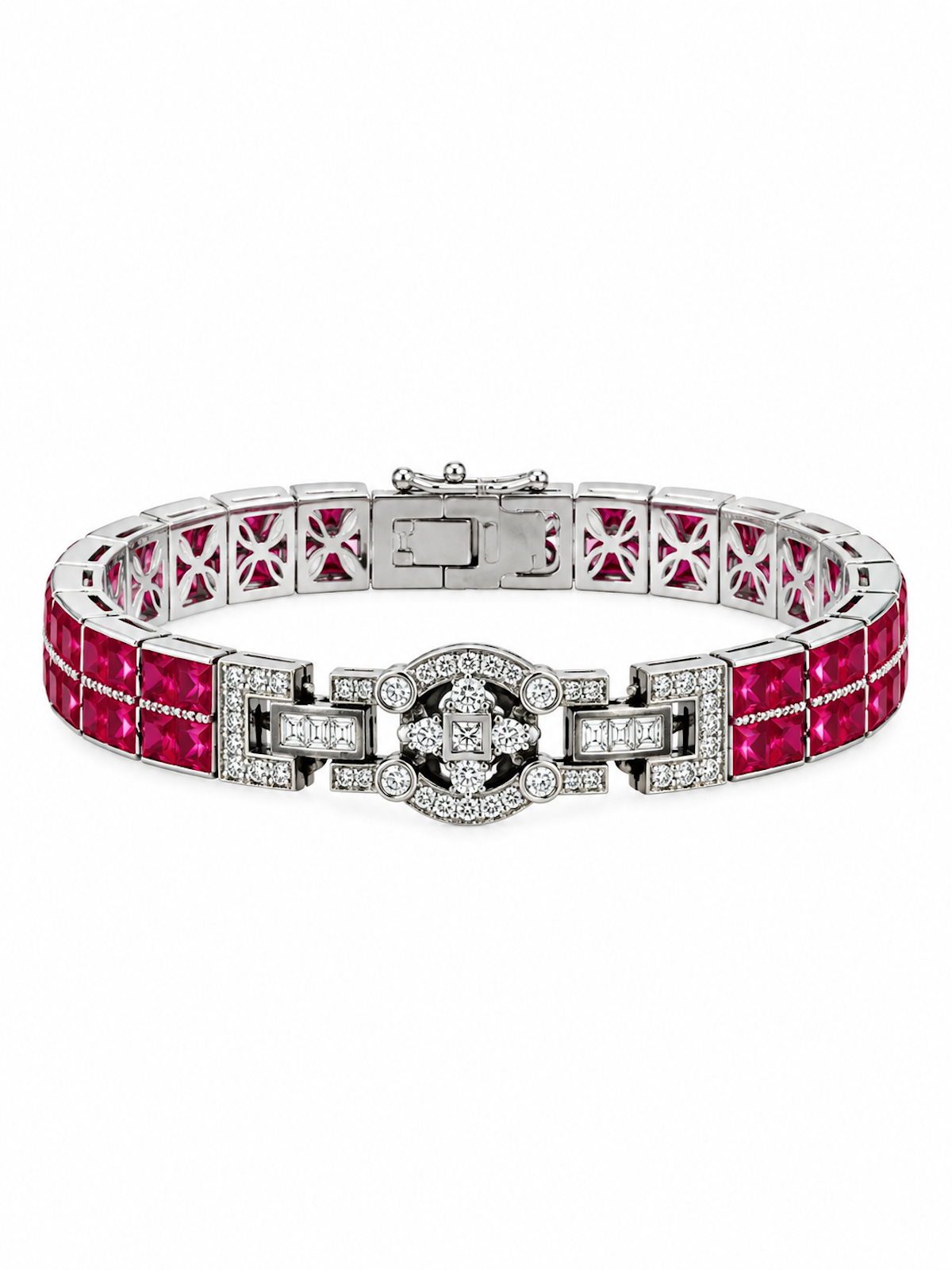 Heritage Ruby Art Deco Tennis Bracelet