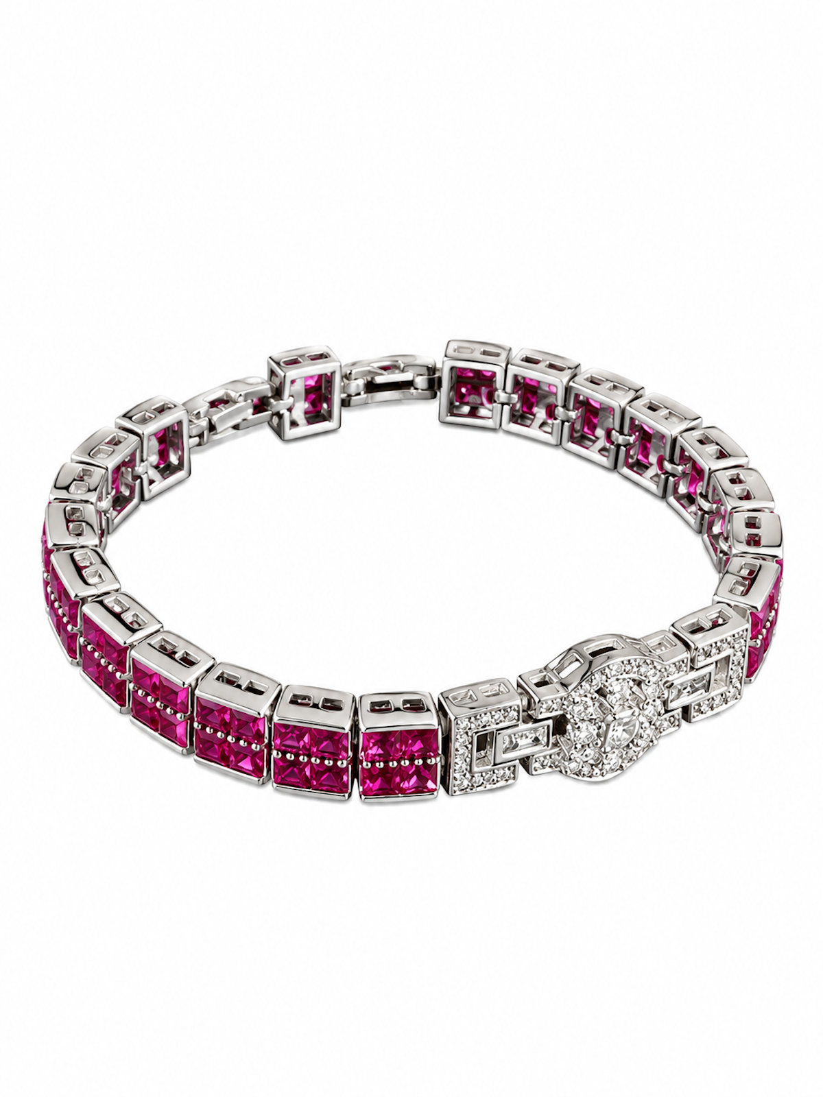 Heritage Ruby Art Deco Tennis Bracelet