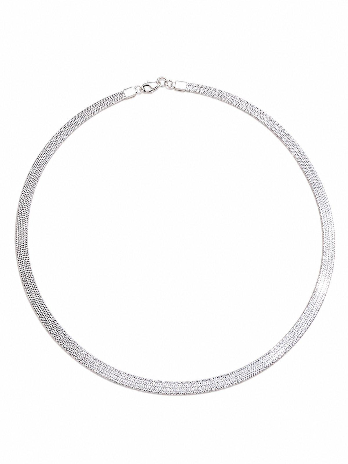 Ultra Shiny Layered Herringbone Chain Necklace