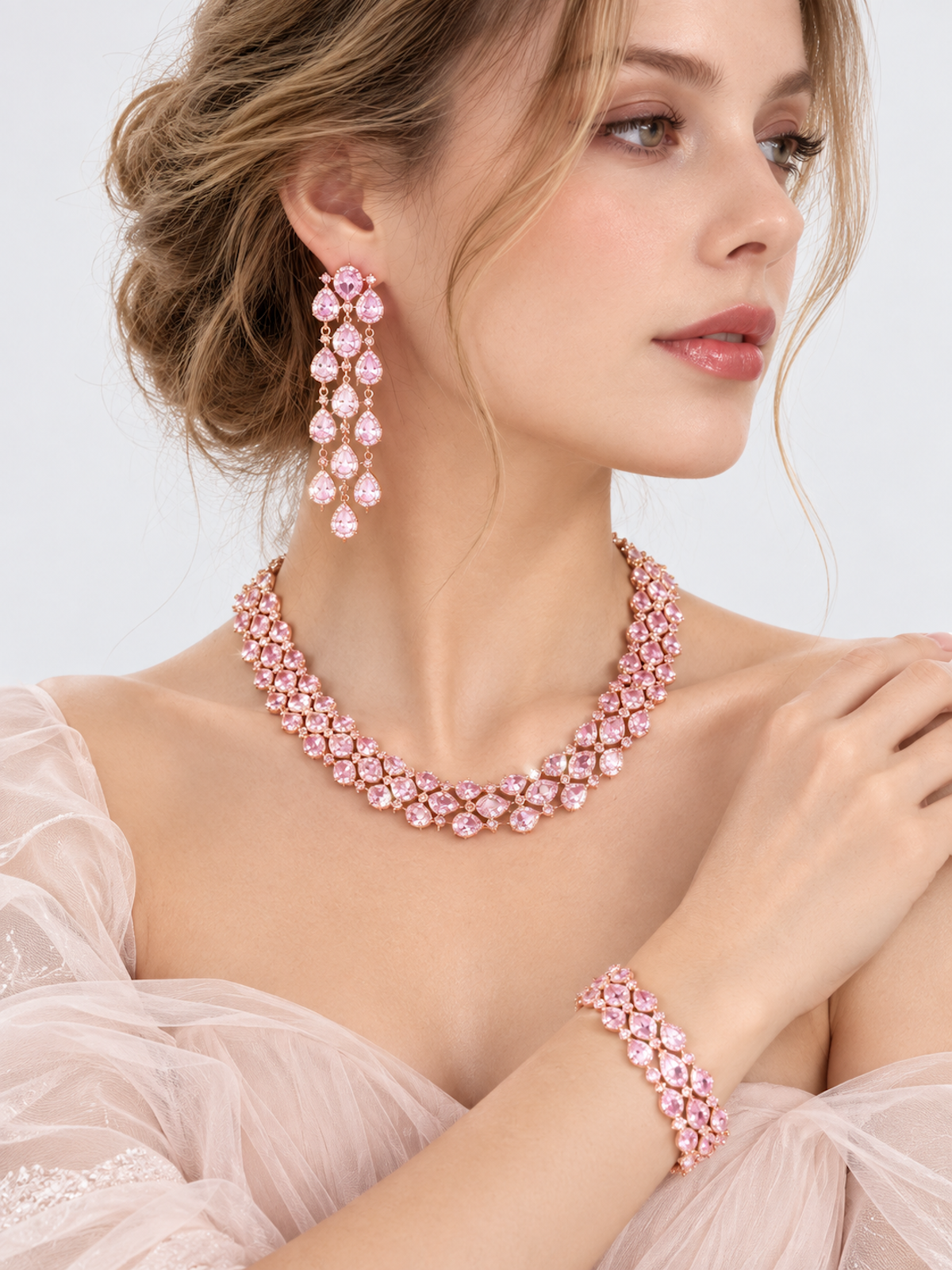 Blush Diamond Couture Jewelry Set