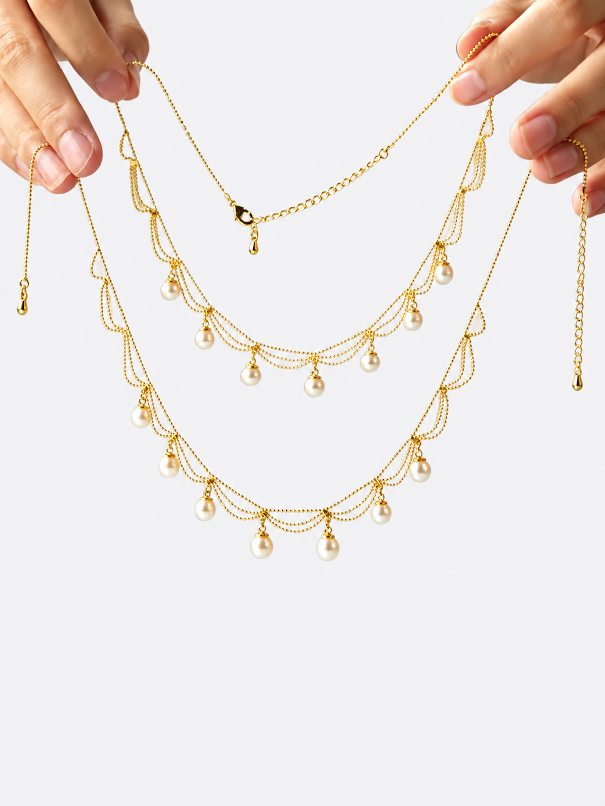 Lace Style Freshwater Pearl Necklace