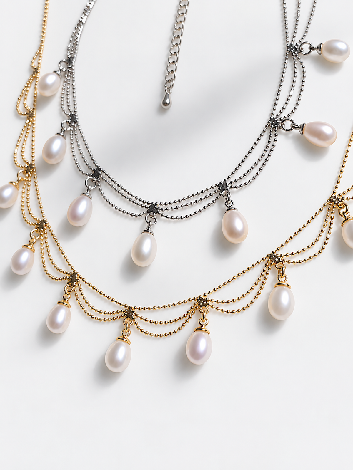 Lace Style Freshwater Pearl Necklace