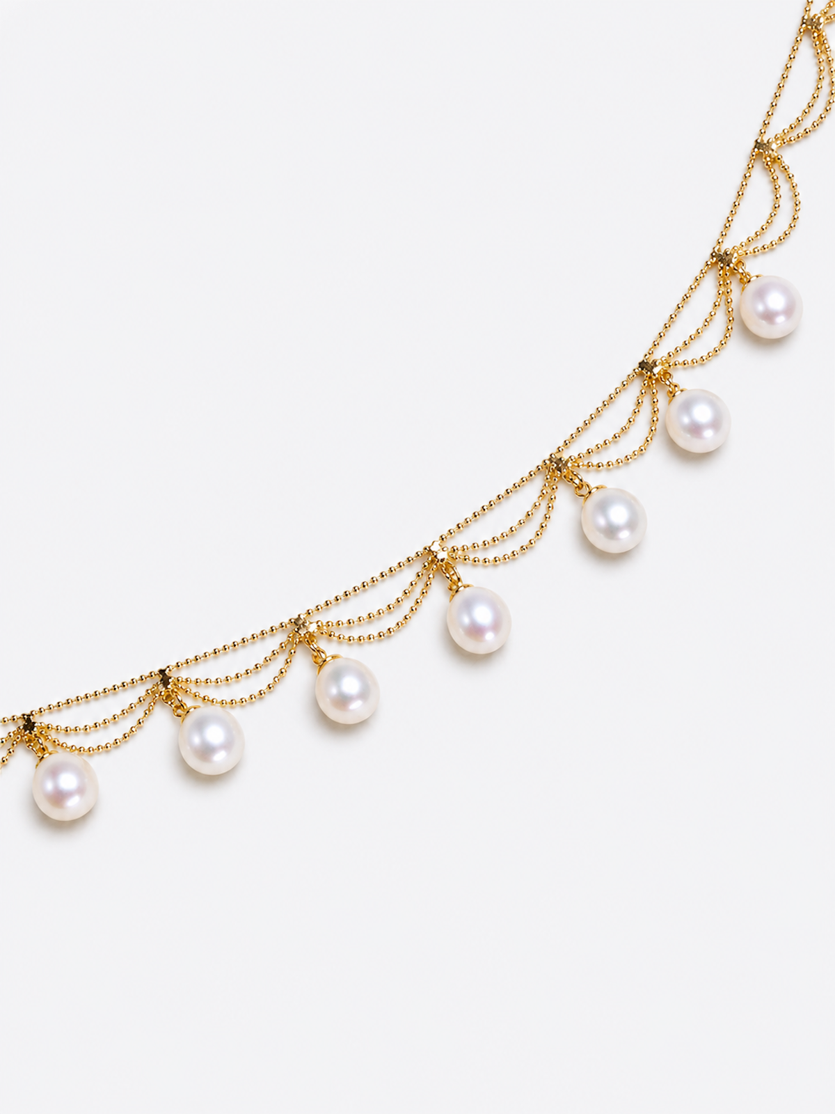 Lace Style Freshwater Pearl Necklace