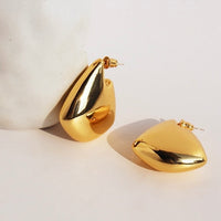 Geometric Drop Earrings-Gold n Silver