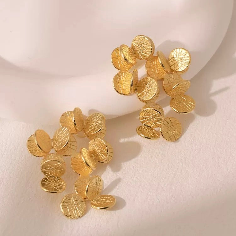 Elegant Flower Bouquet Earrings
