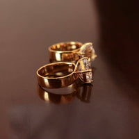 Clear Quartz Crystal Statement Ring-Adjustable