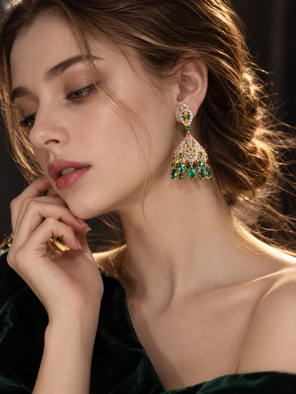 Wind Bell-Inspired French Palace Earrings