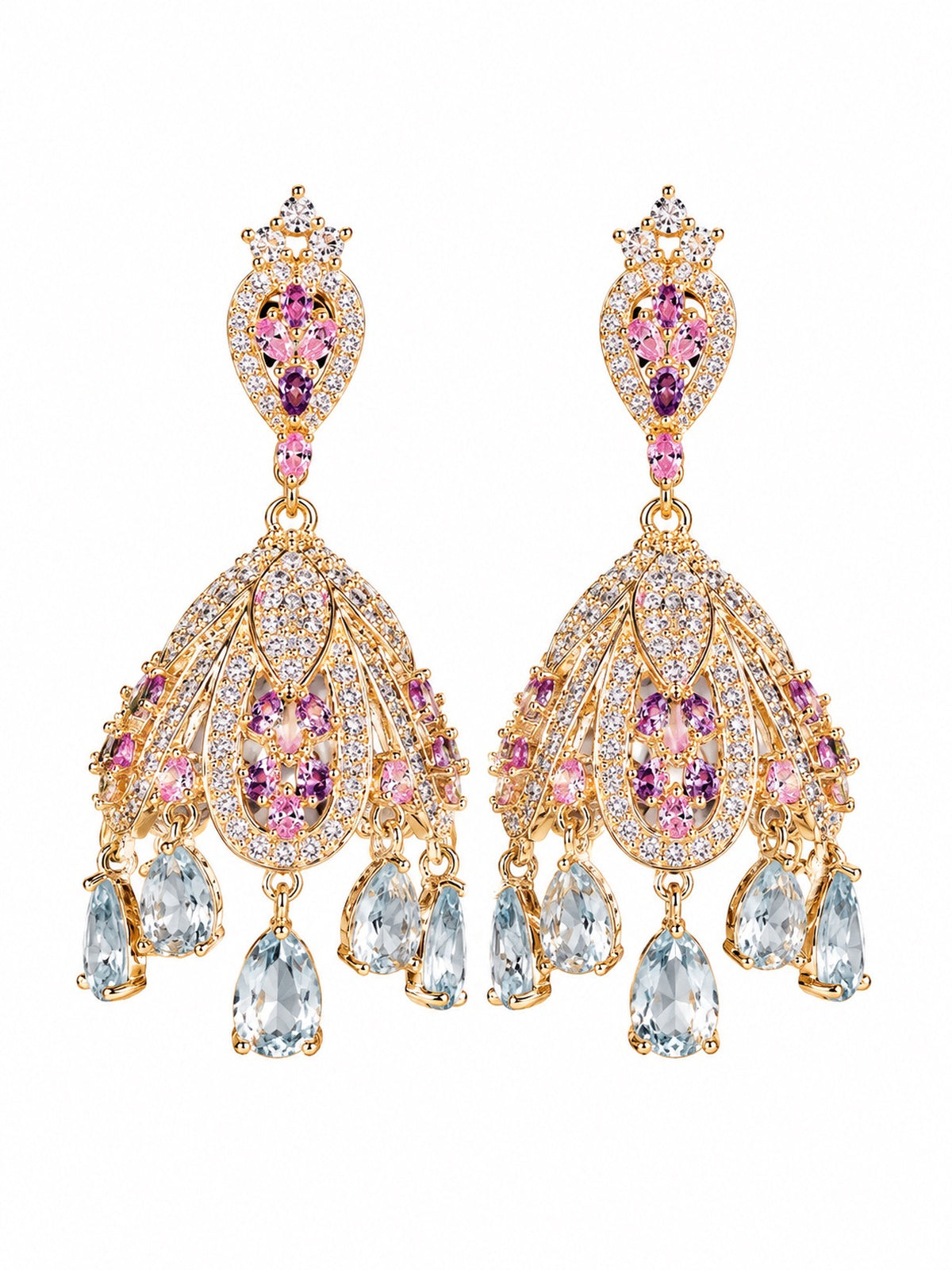 Wind Bell-Inspired French Palace Earrings