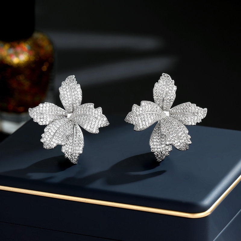 Dazzling Vivid Lily Flower Earrings