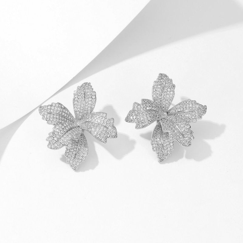 Dazzling Vivid Lily Flower Earrings
