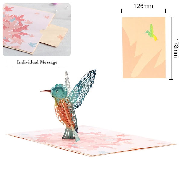 3D Card - Hummingbird Birthday Card