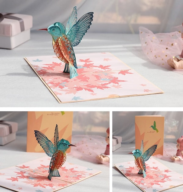 3D Card - Hummingbird Birthday Card
