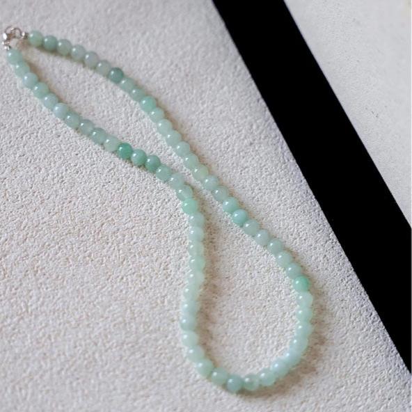 Amazonite Stone Beaded Layering Necklace