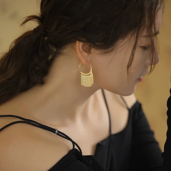 Unique Design Dynamic Tassel Drop Earrings