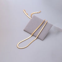Timeless soft serpentine bone chain necklace