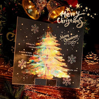3D Gift Card-Sparkling Christmas Tree Gift Card