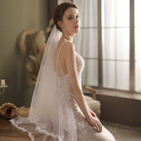 Mid-Length Double Tulle Bridal Veil