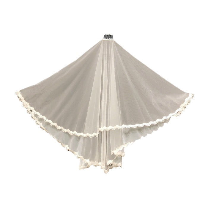Mid-Length Double Tulle Bridal Veil