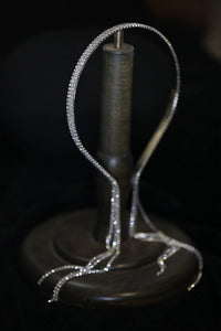Sparkling Bridal Headband with Long Tassels