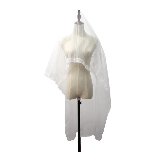 Face Cover Lace Trim Bridal Veil