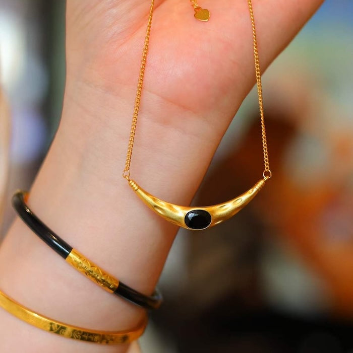 Egyptian Style Necklace-Lapislazuli n Spinel