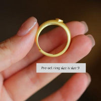Classic Pink Tourmaline Heart Ring - Adjustable