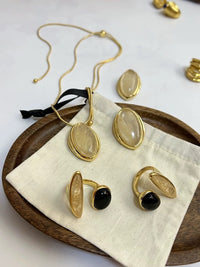 Bold Minimalist Gold Rutilated Quartz Wide Bangle