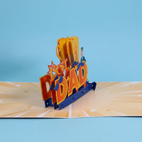 3D Gift Card for Dad-Father's Day Gift Card