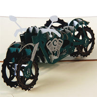 3D Gift Card for Him - Jeep and Motorbike Design