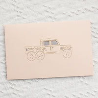 3D Gift Card for Him - Jeep and Motorbike Design