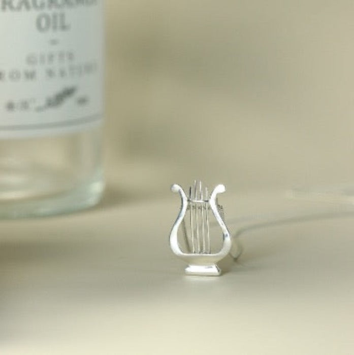 Aegean Sea - Minimalist Greek Harp Necklace
