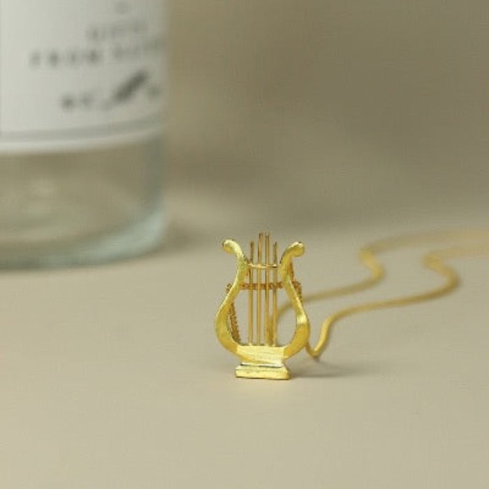Aegean Sea - Minimalist Greek Harp Necklace