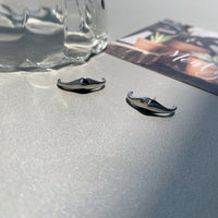 Minimalist Fluid Design Silver Ear Cuff