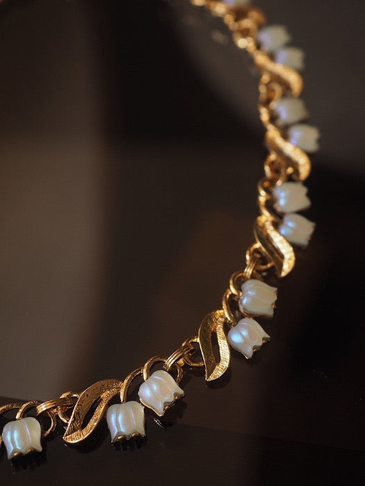 Vintage Lily of the Valley necklace