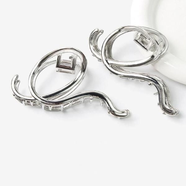Large Claw Metal Hair Clips - Music Cord Design
