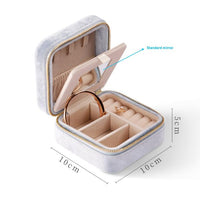 Portable Velvet Travel Jewelry Box
