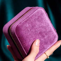 Portable Velvet Travel Jewelry Box
