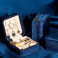 Portable Velvet Travel Jewelry Box